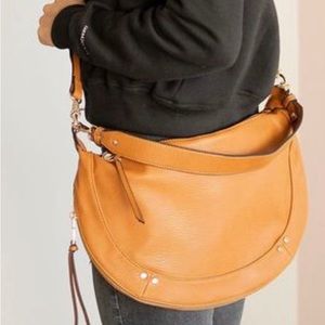 Poppy & Peonies Tan Vegan Leather Bag